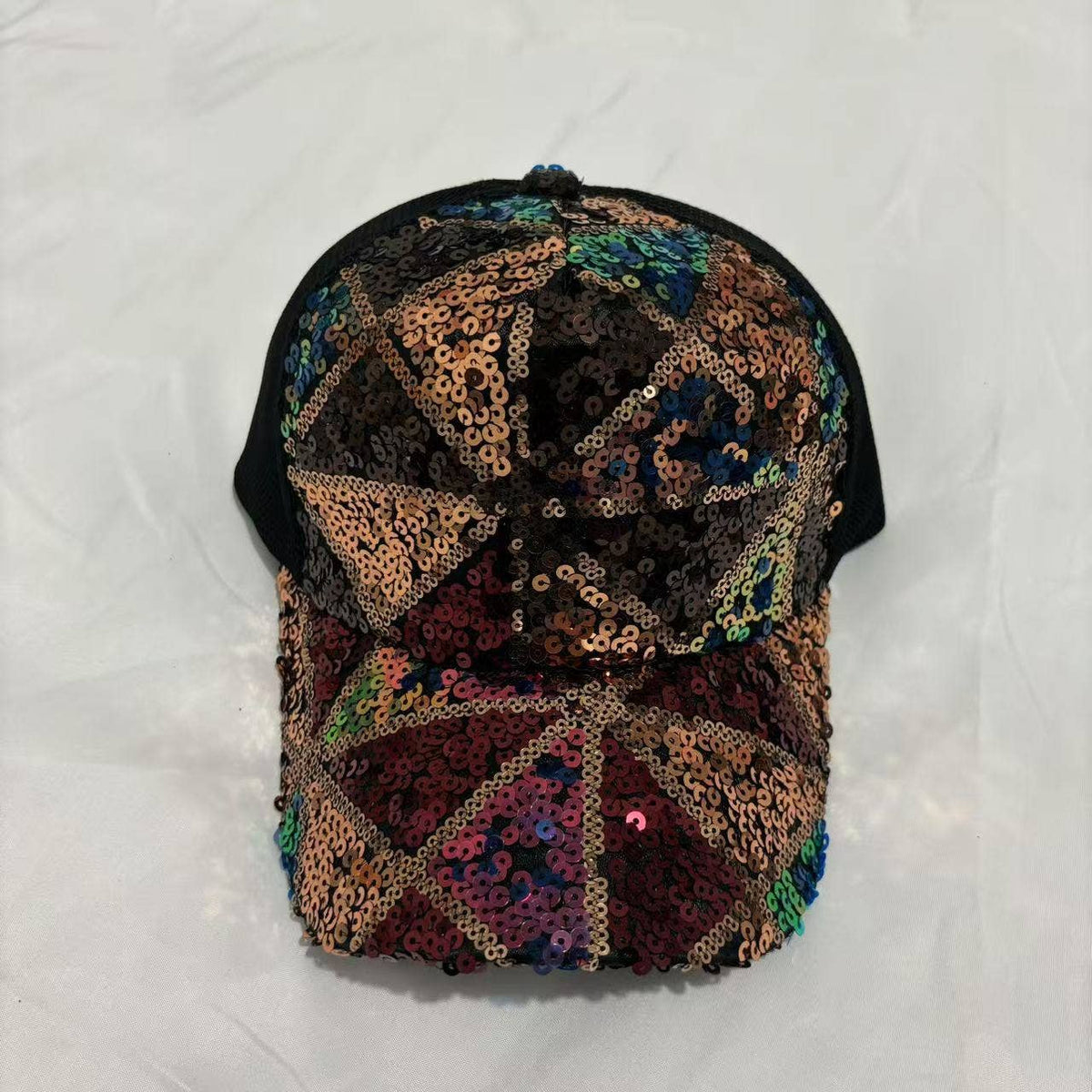 Sequin baseball cap