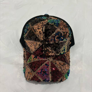 Sequin baseball cap