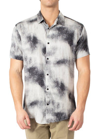 Men’s Grey Button Up Short Sleeve