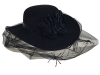 Spider Veil Black Rose Hat