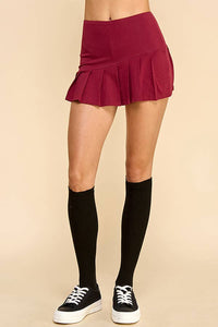 PLEATED SKORT