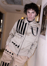 Men's Bellow Flap Pockets jacket in Khaki