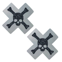 POISON Reflective & Black Glitter X Factor Nipple Cover Pasties