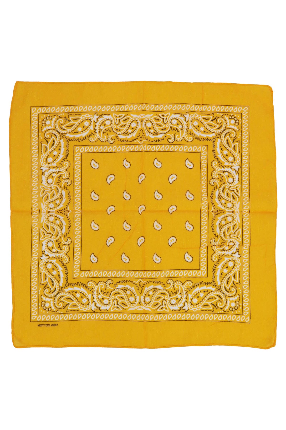 Classic Paisley Print Square Cotton Bandana