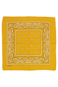 Classic Paisley Print Square Cotton Bandana