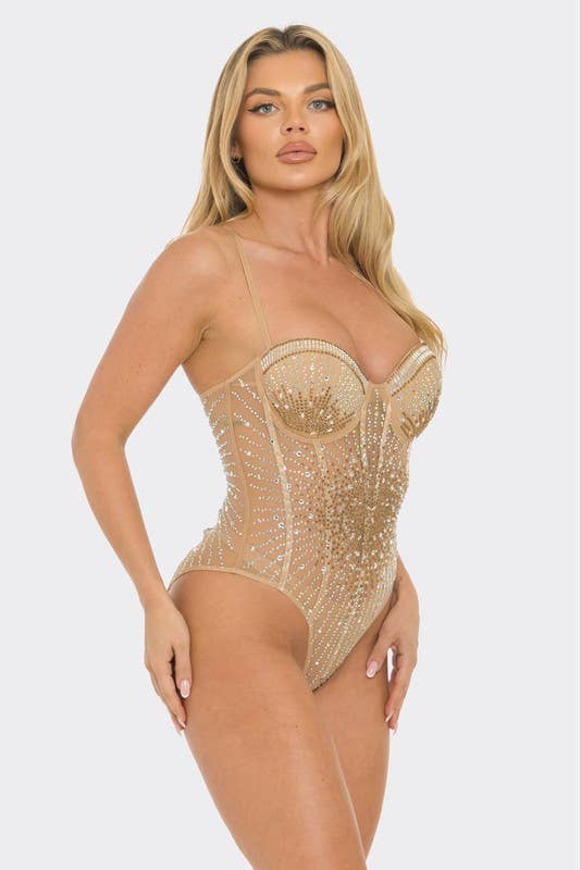 Crystal Sheer Bodysuit