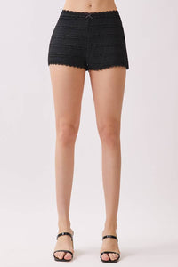STRETCH FRILL LACE SHORTS