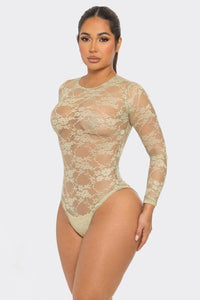 Mesh Bodysuit Print