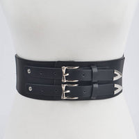 Corset Stretch Belt W/two Buckles