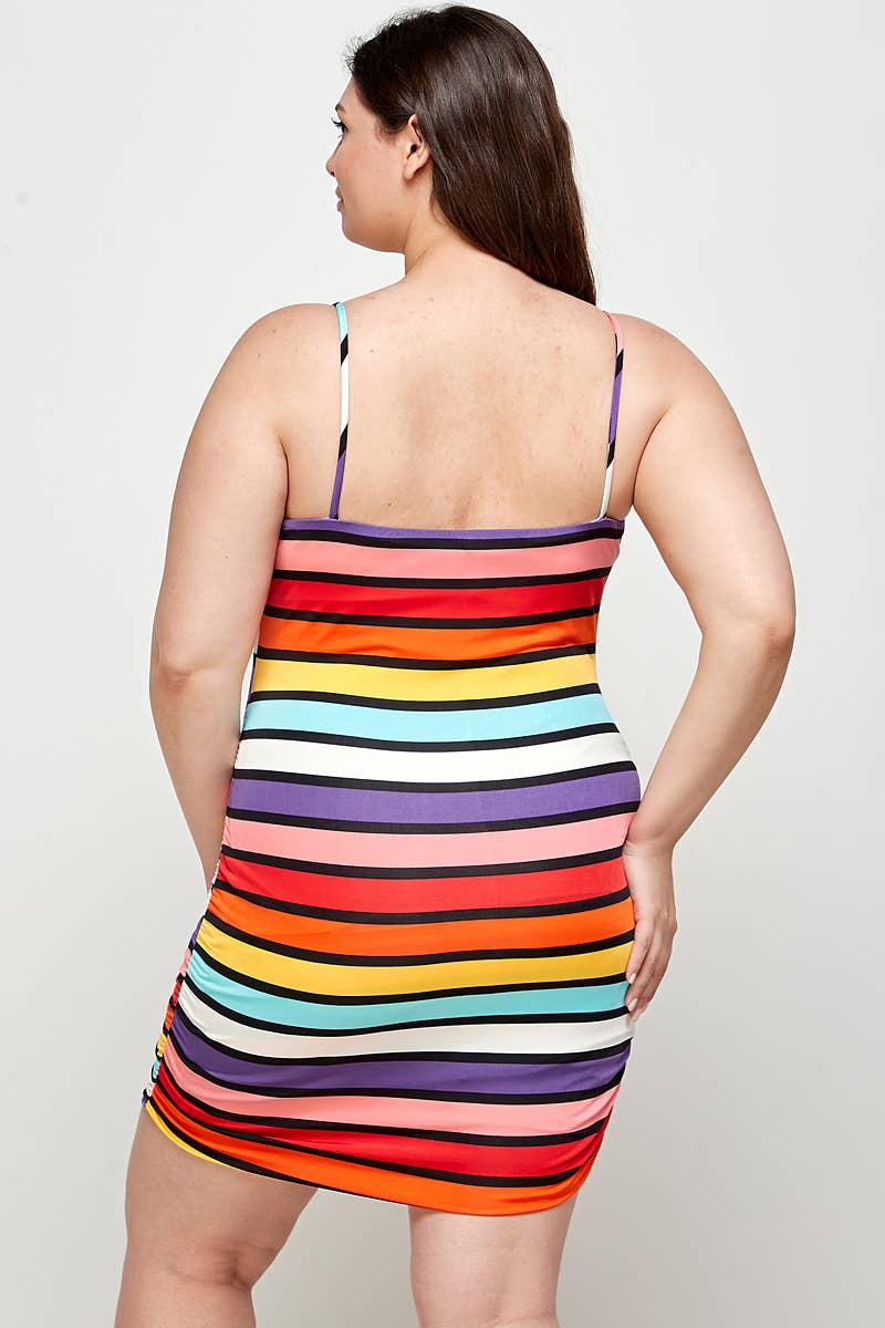 Rainbow Stripe Dress