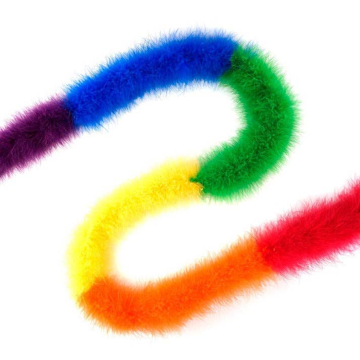 Marabou Feather Boa - Rainbow