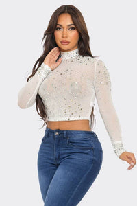 Teardrop Crystal Top