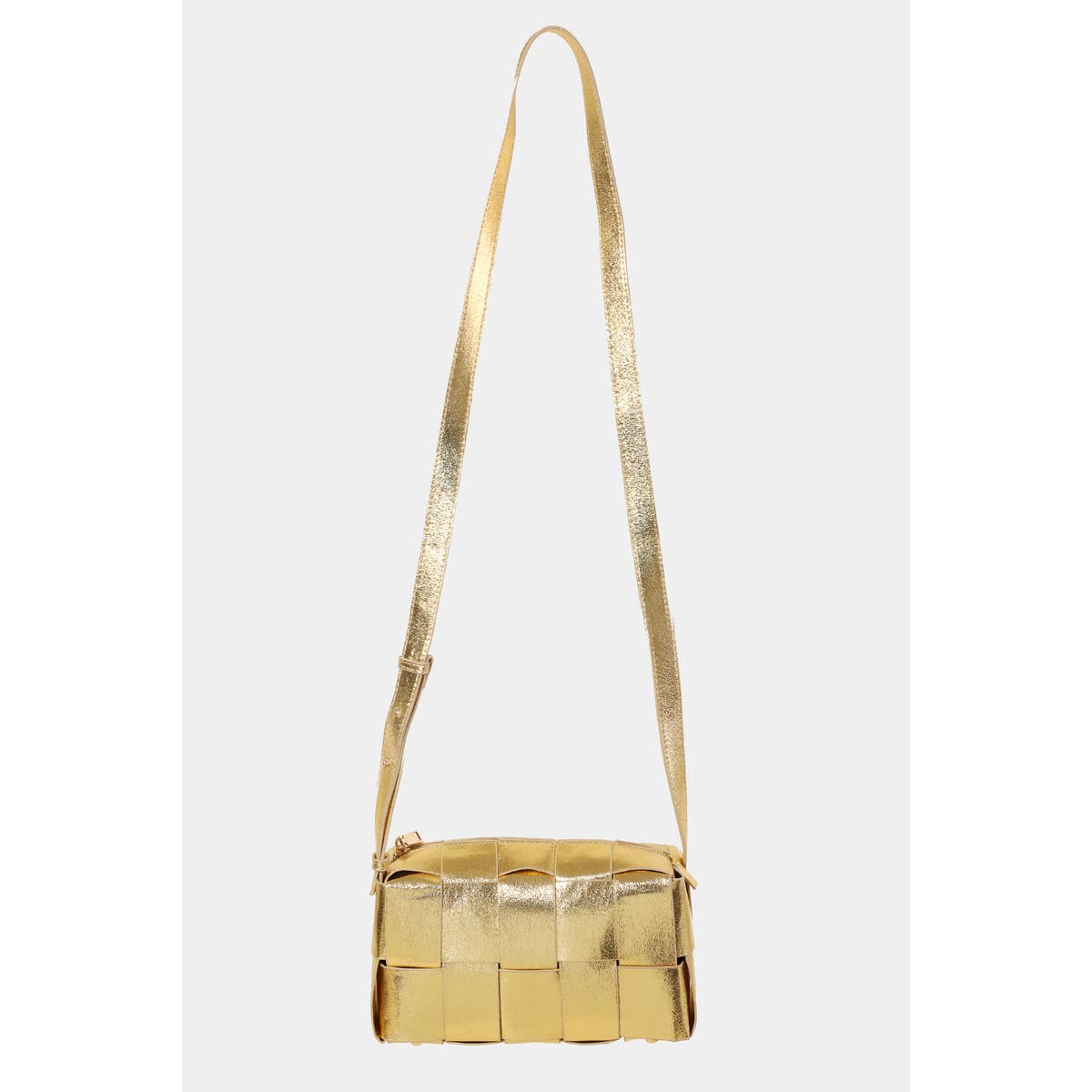 Leather Woven Shoulder Bag