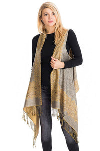 Luxury Paisley Pashmina Vests