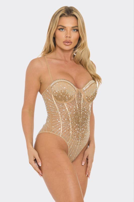 Crystal Sheer Bodysuit