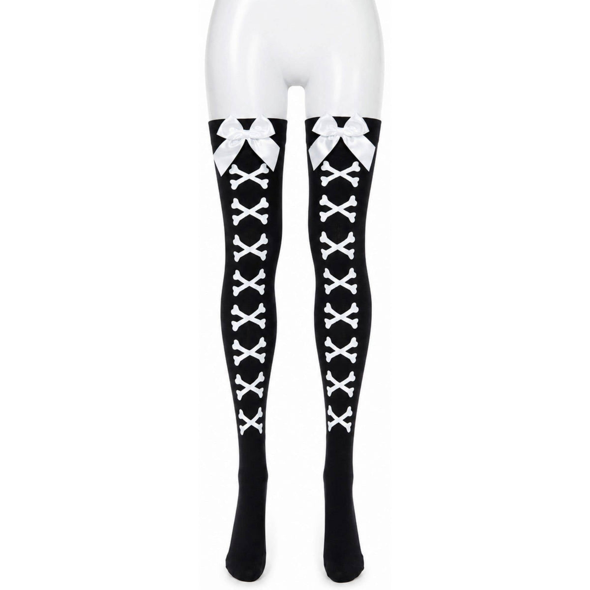 Crossbone Thigh Highs