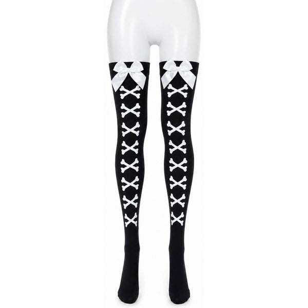 Crossbone Thigh Highs