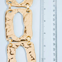 Hammered Rectangle Chain Link Chain Belt