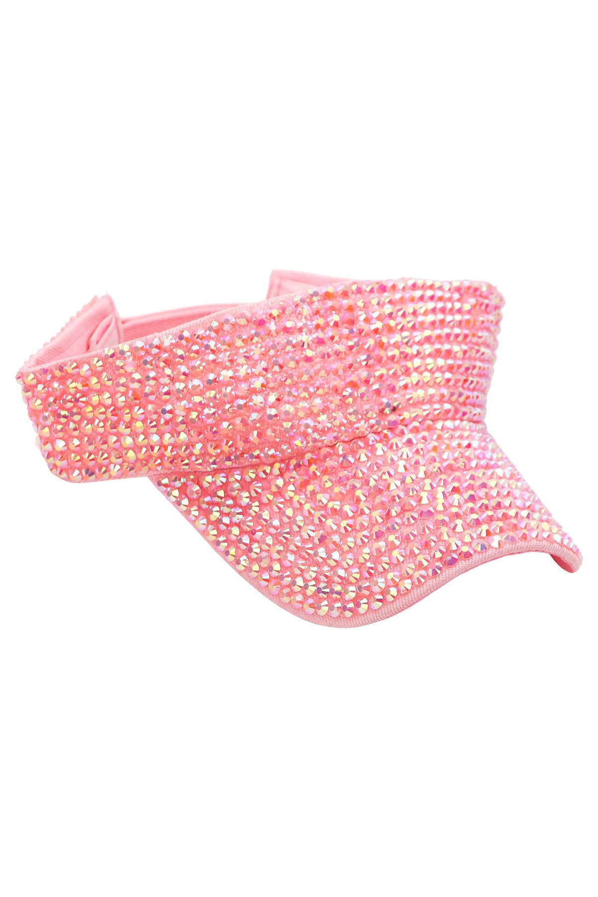 Rhinestone Velcro Back Visor