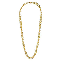 Metal Curb Chain Necklace 19.65"