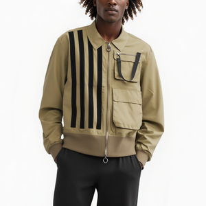 Men's Bellow Flap Pockets jacket in Khaki