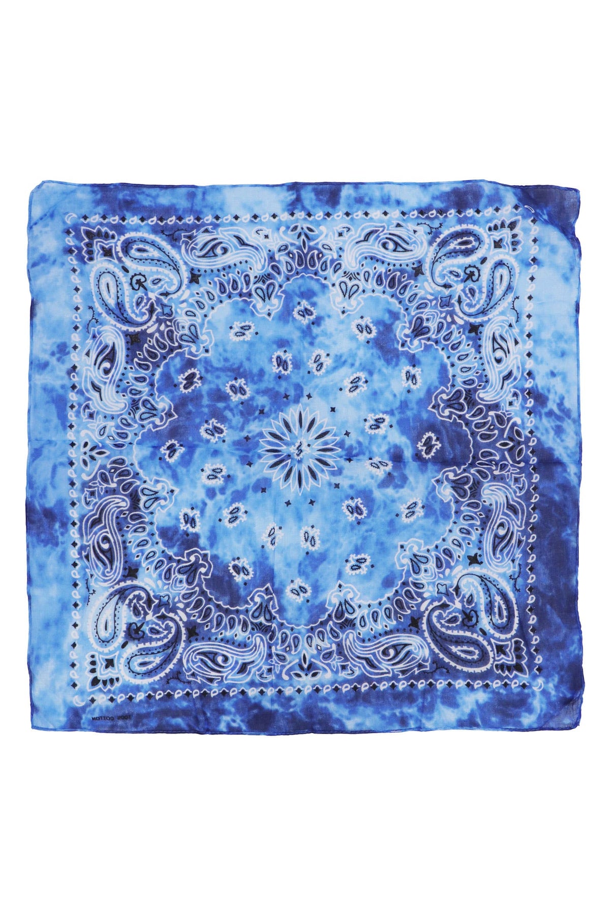Paisley Tie Dye Marble Gradient Cotton Bandana