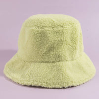 Solid Sherpa Teddy Fleece Bucket Hat