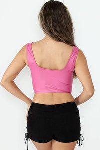 ZIP FRONT BUSTIER TOP