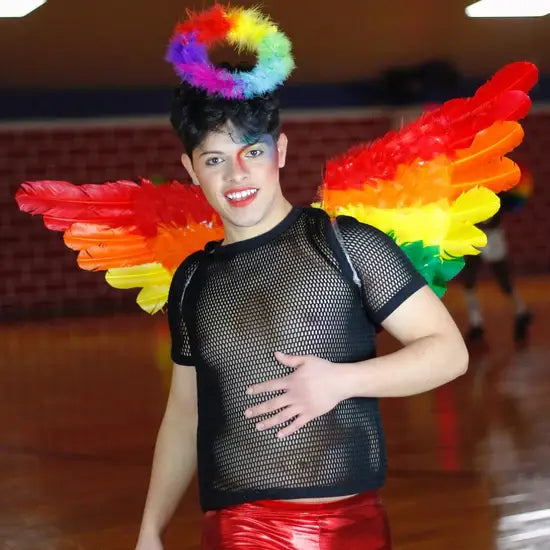 Marabou Feather Rainbow Halo