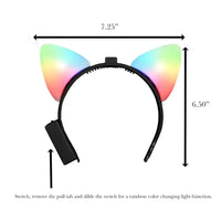 LED Animal Ears Color Change Headband