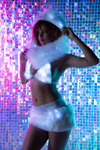 Light-Up Fur Bikini Top