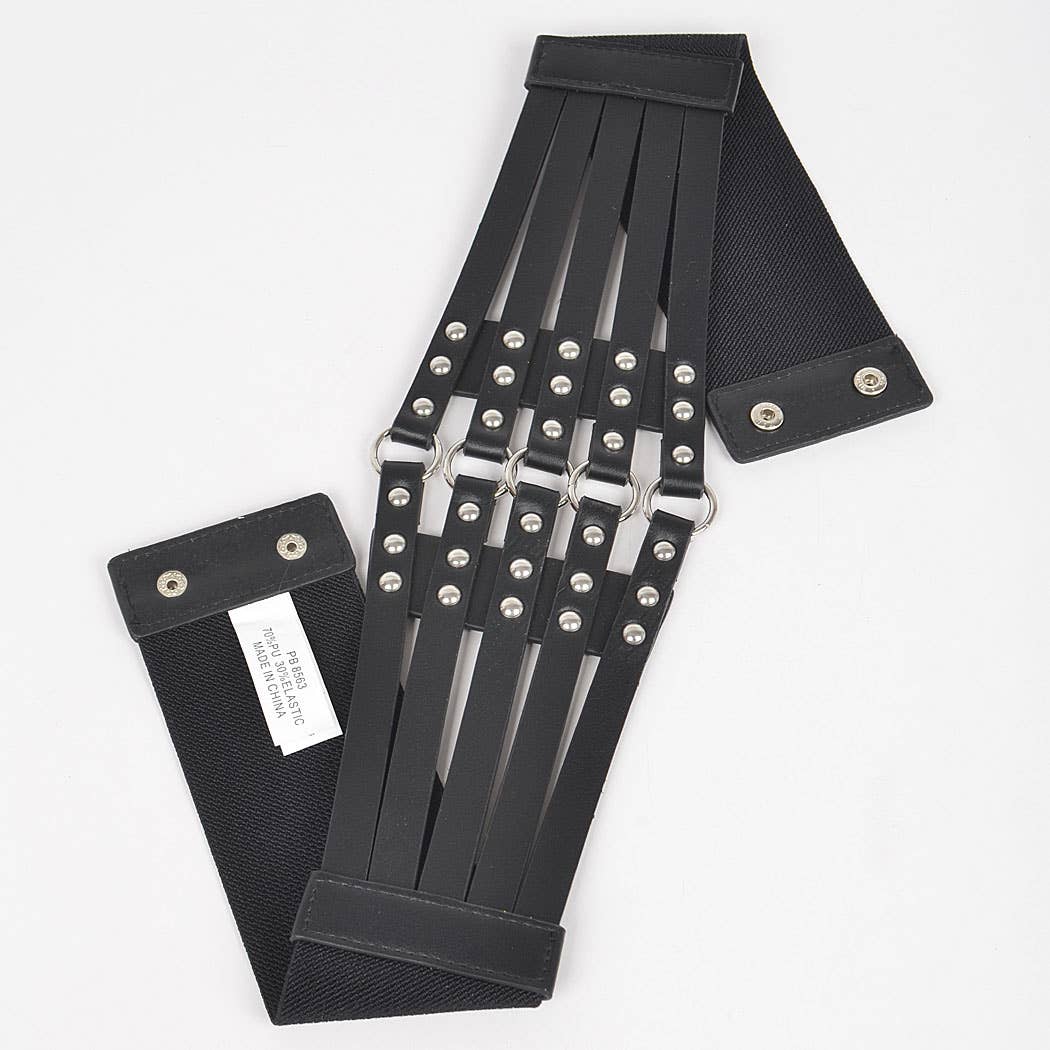 Stud Waist Elastic Belt