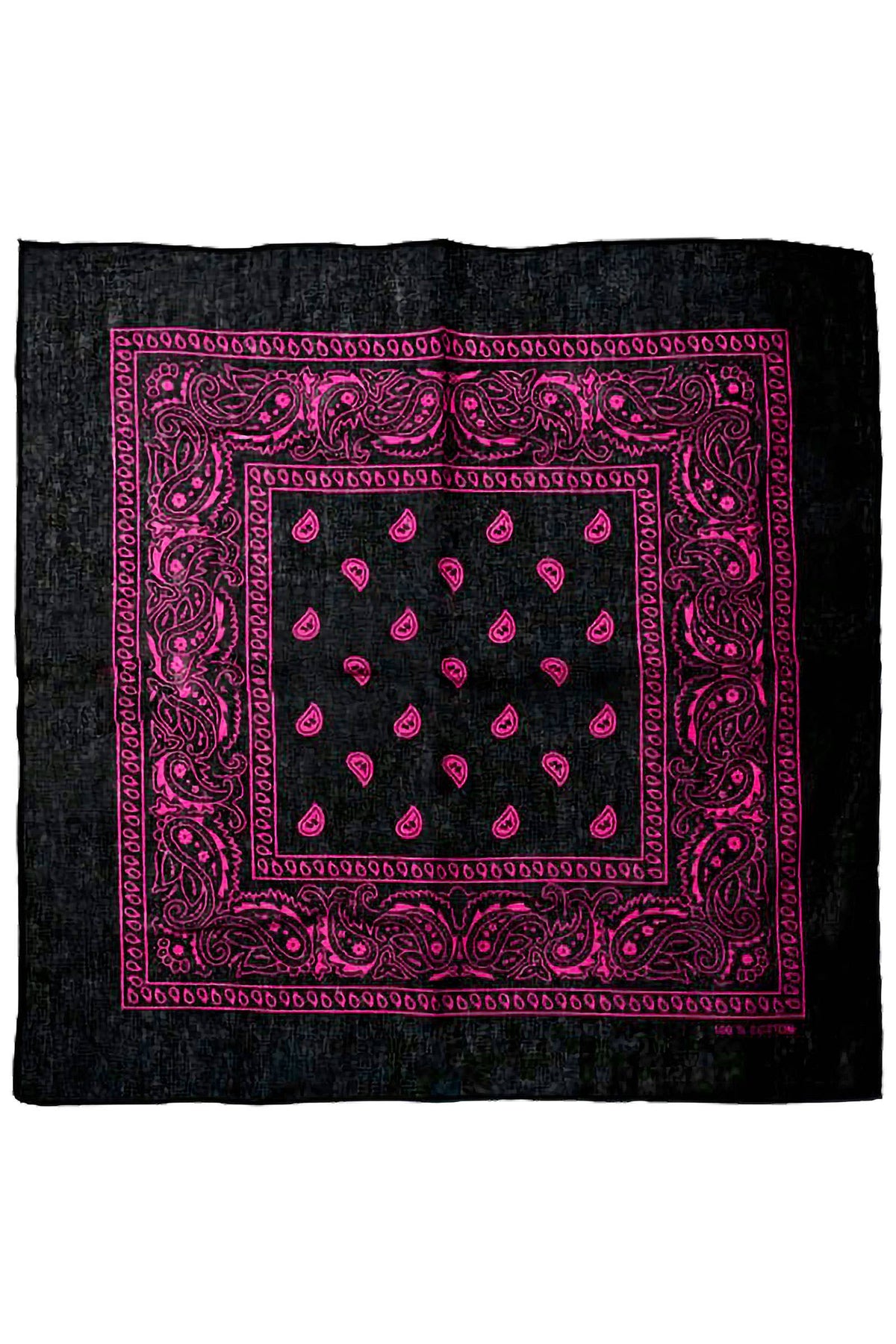 Classic Paisley Print Square Cotton Bandana