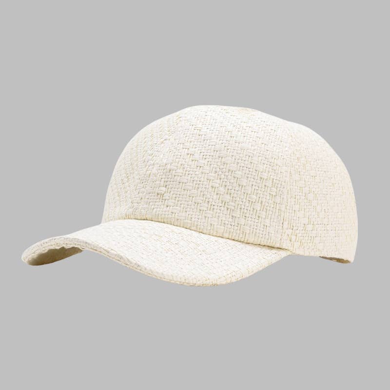 Straw Baseball Cap