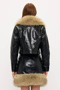 Croc Skirt & Jacket Set