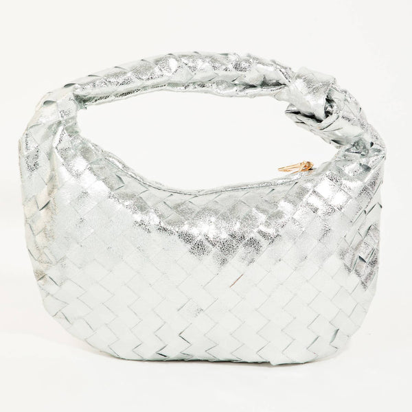Basket Weave Hobo Handbag