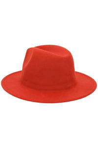 Solid Plain Standard Brim Felt Rancher Hat
