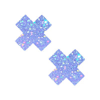 Purple Cotton Candy Blacklight Glitter X Factor Body Stickers 6PK