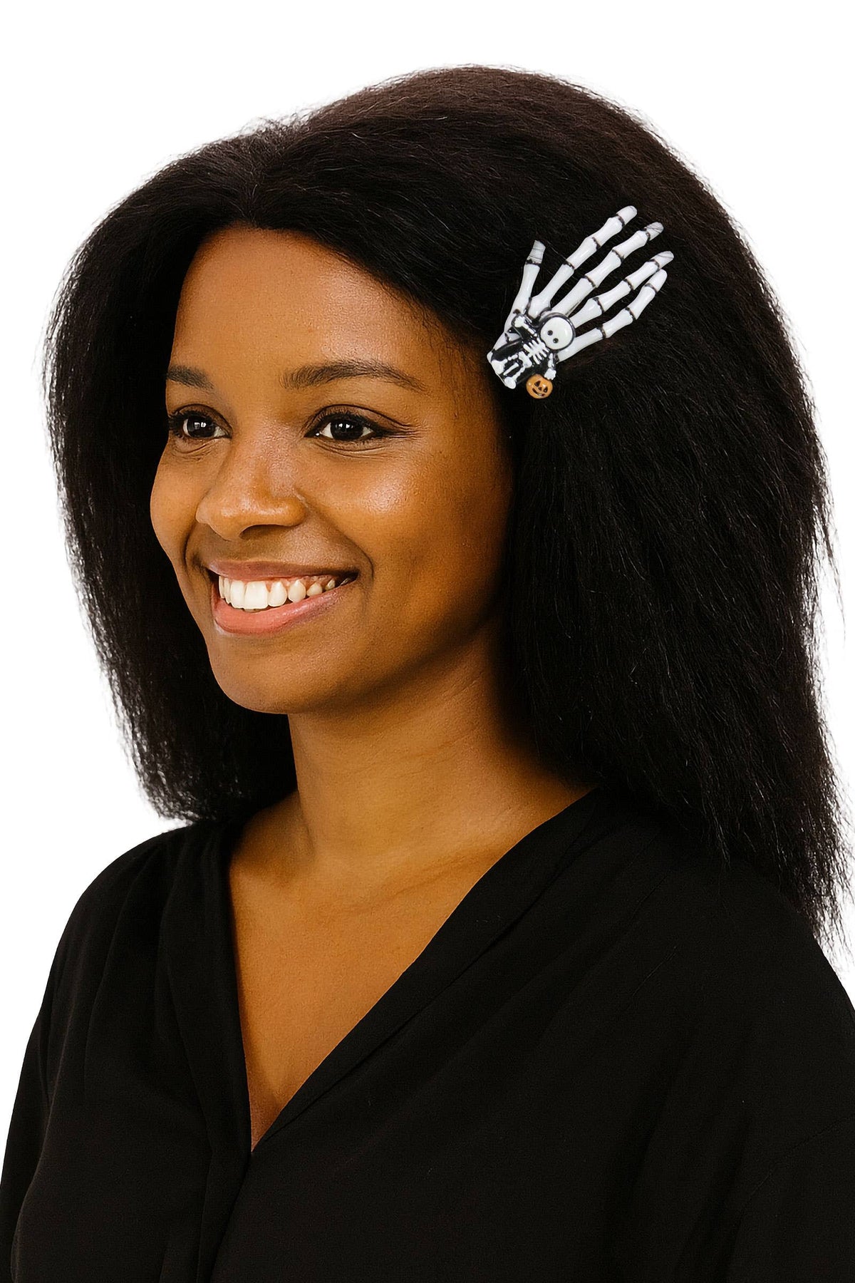 Halloween Skeleton Hands Resin Pinch Hair Clip