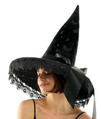 Black Witch Lace Hat