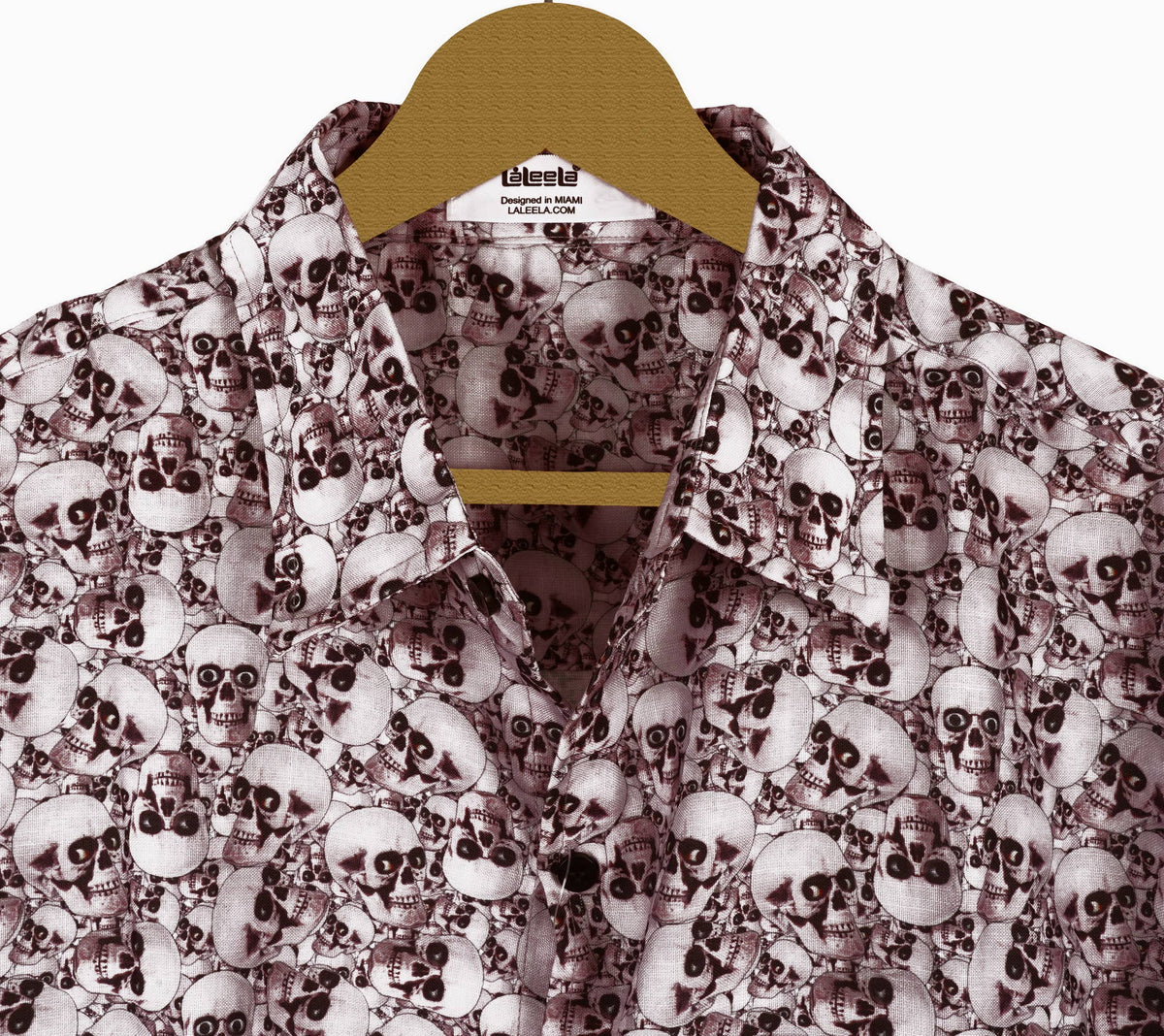 Mens Shirts White Skull