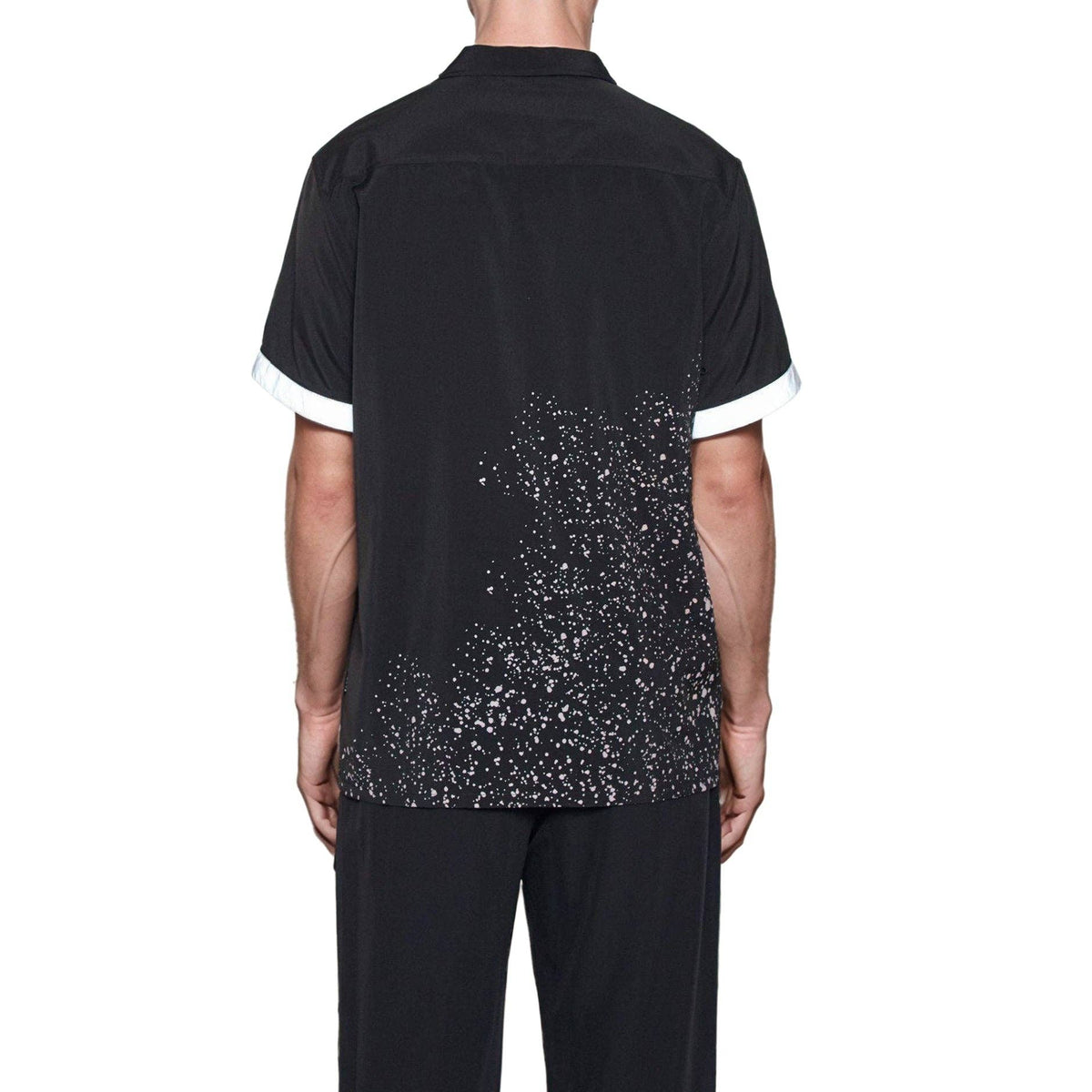 Men's Reflective Tape Shirt In Black