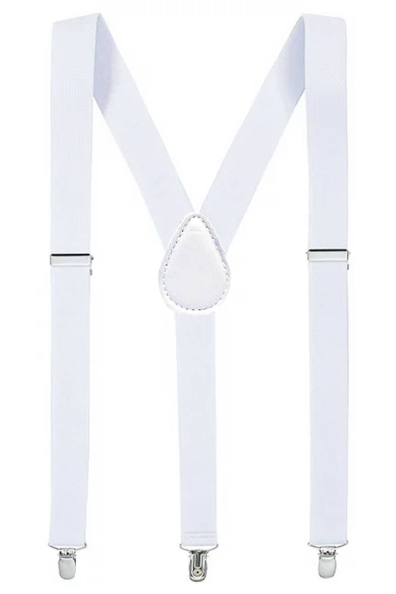 Slim Elastic Sweatband Clip-On Y-Back Suspenders