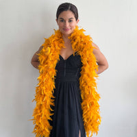 Chandelle Feather Boa - Medium Weight - Marigold