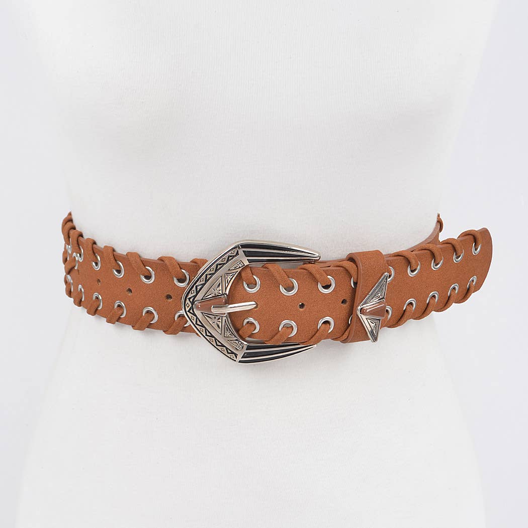 Multi Metal Eyelet Belt