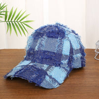 Frayed Plaid Baseball Cap