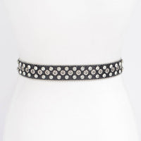 Rhinestone Multi Metal Glitter Belt