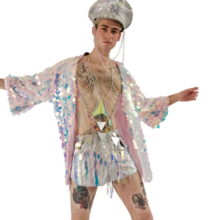 Sequins Kimono ONE SIZE