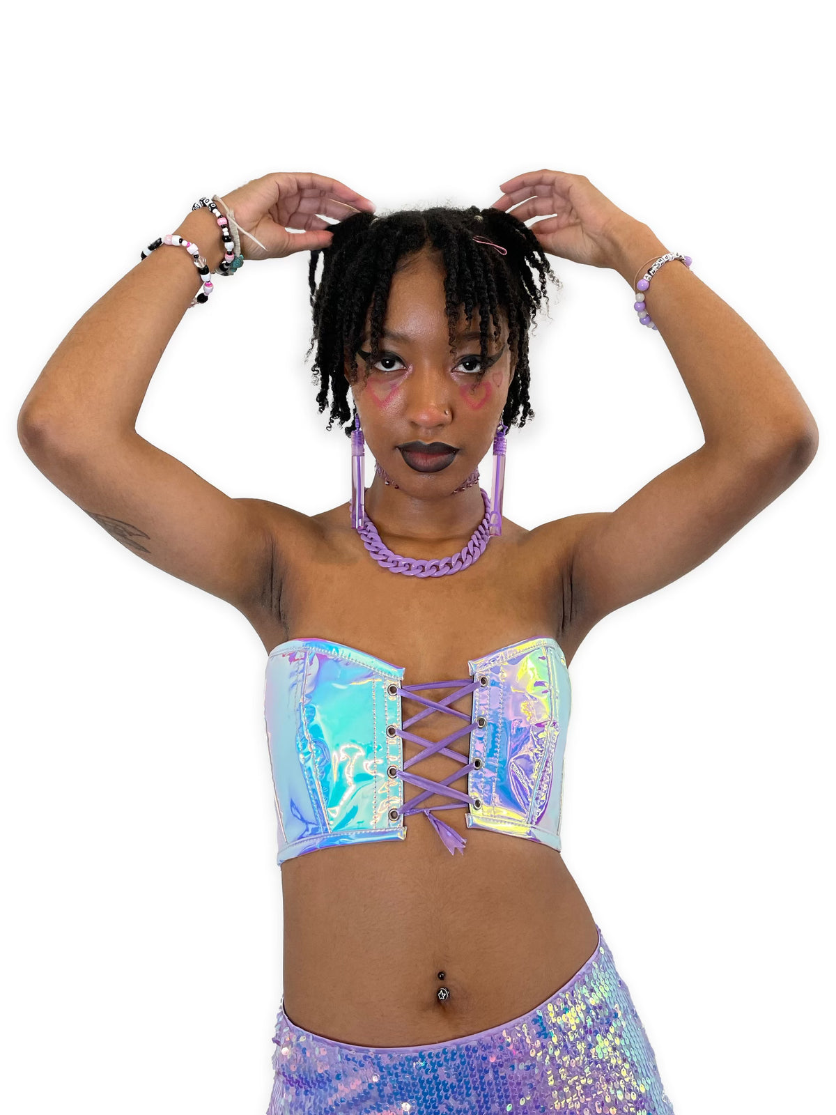 Lace-Up Bustier Top