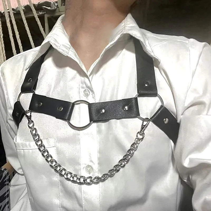 Mens Center Chain Harness